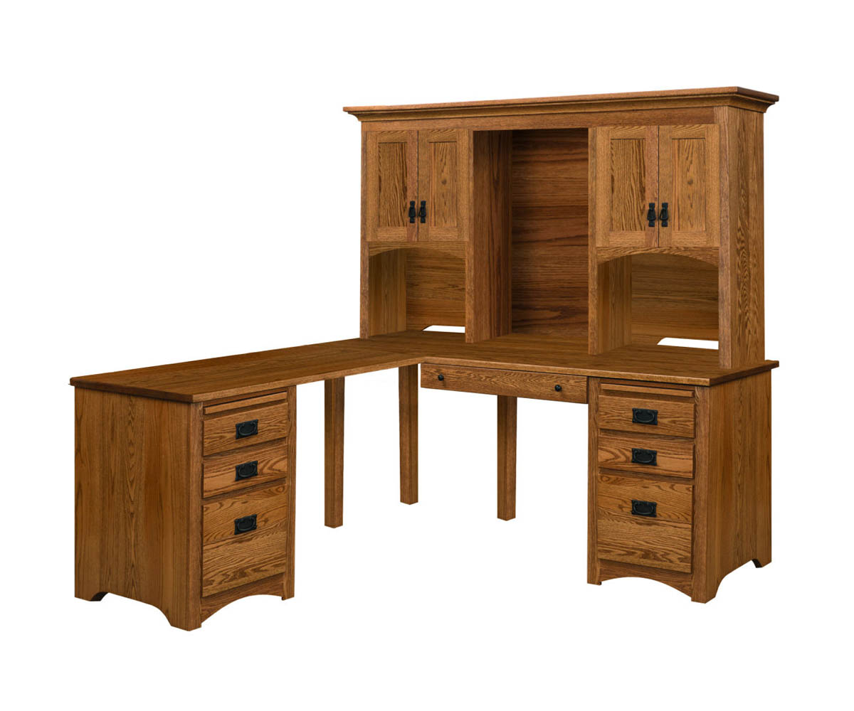 Mission Corner Desk & Hutch Amish Originals