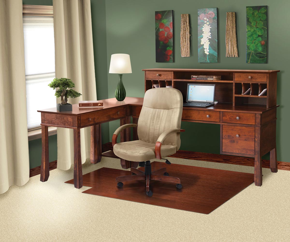 Craftsman Computer Desk and Hutch - Large Flare Legs - Image 3