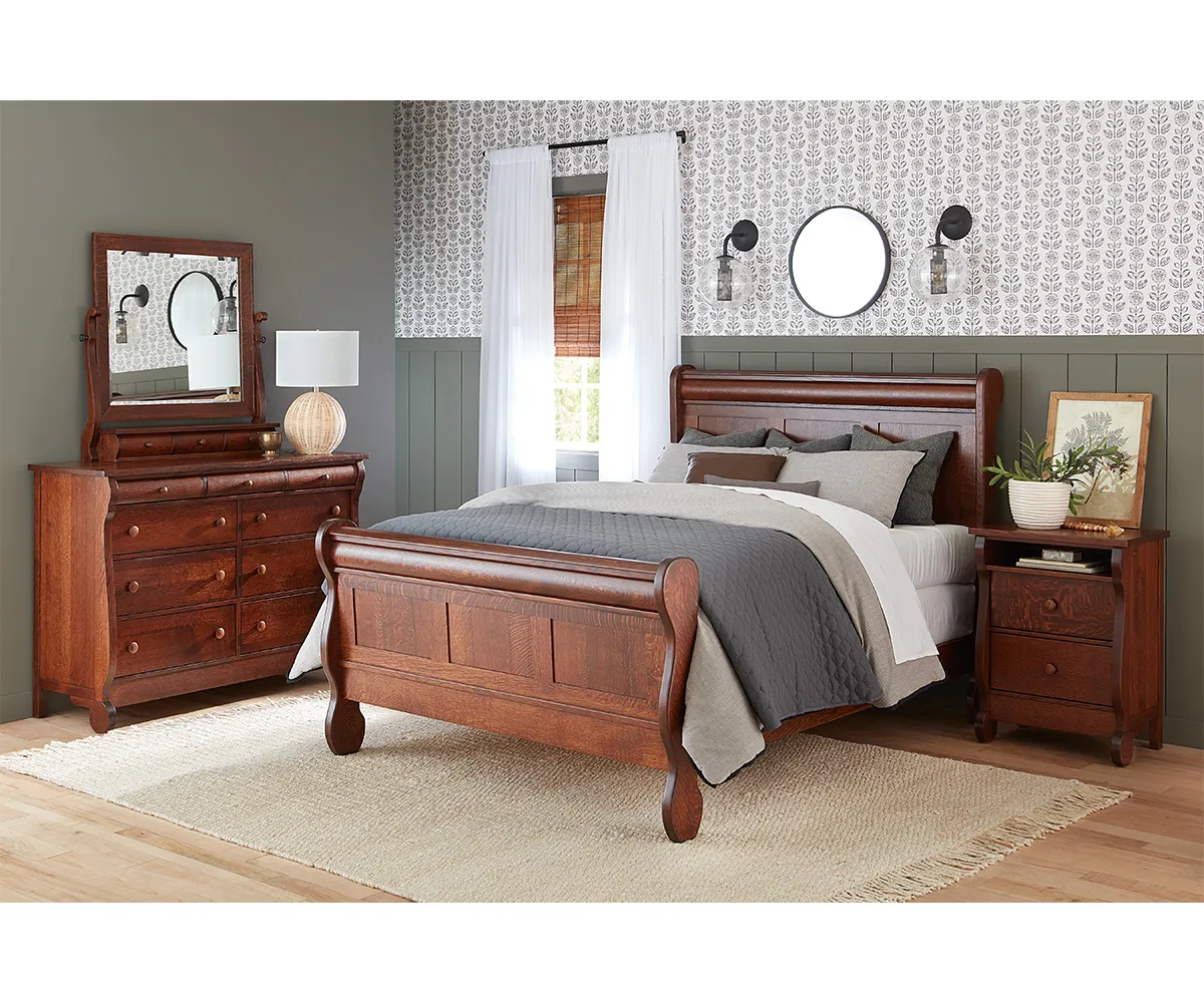 Old Classic Sleigh Bed - Image 4